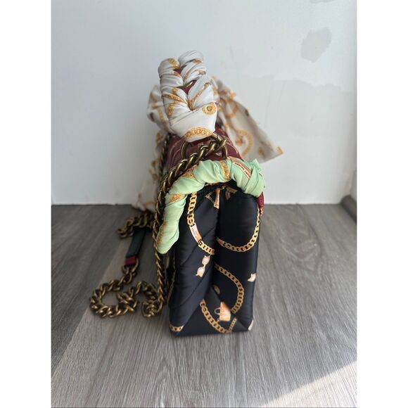 KURT GEIGER LONDON Kensington Quilted Nylon Scarf Handle Shoulder Bag $245 - Picture 4 of 9